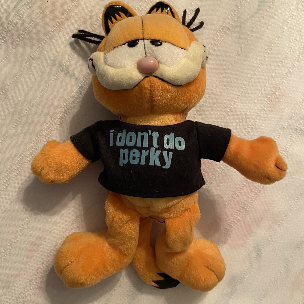 2007 Ty Beanie Babies "i don't do perky" Tshirt Plush Stuffed Animal